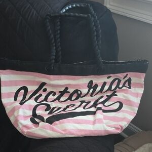 Victoria's Secret Pink and Black Signature Tote
